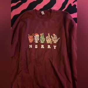 Merry - Unisex Gildan Maroon Heavy Blend Sweatshirt 2XL